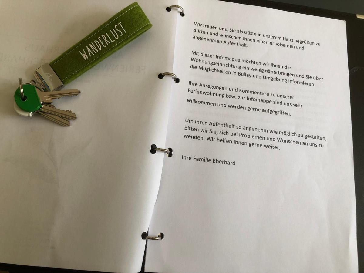 Ferienwohnung Eberhard Altes Winzerhaus Bullay Esterno foto